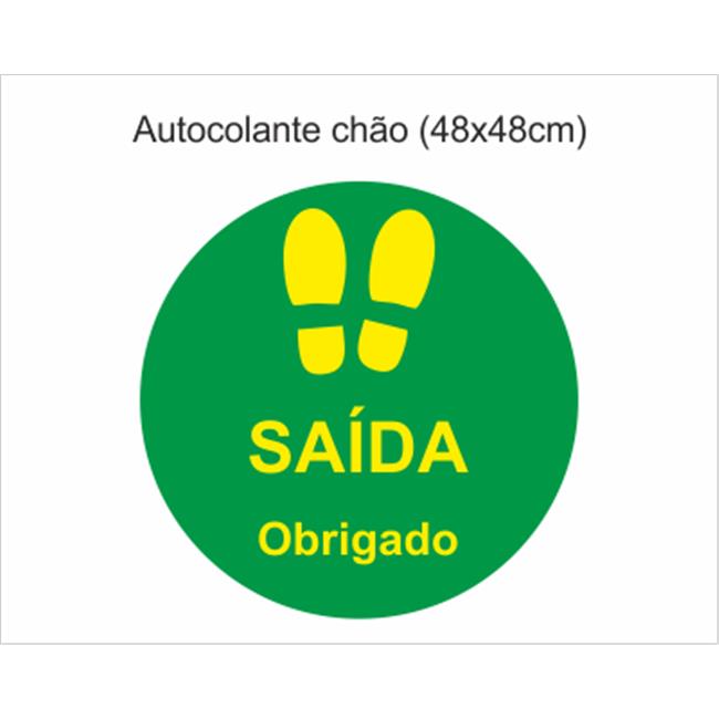 SINAL INFORMACAO SAIDA REDONDO 48X48 (AUTOCOLANTE).
