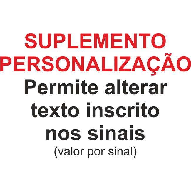 SINAL - SUPLEMENTO PERSONALIZACAO DE TEXTO.