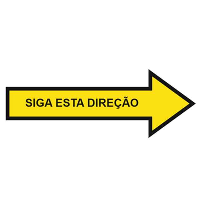 SINAL SETA SIGA ESTA DIRECAO ( 60X20 ).