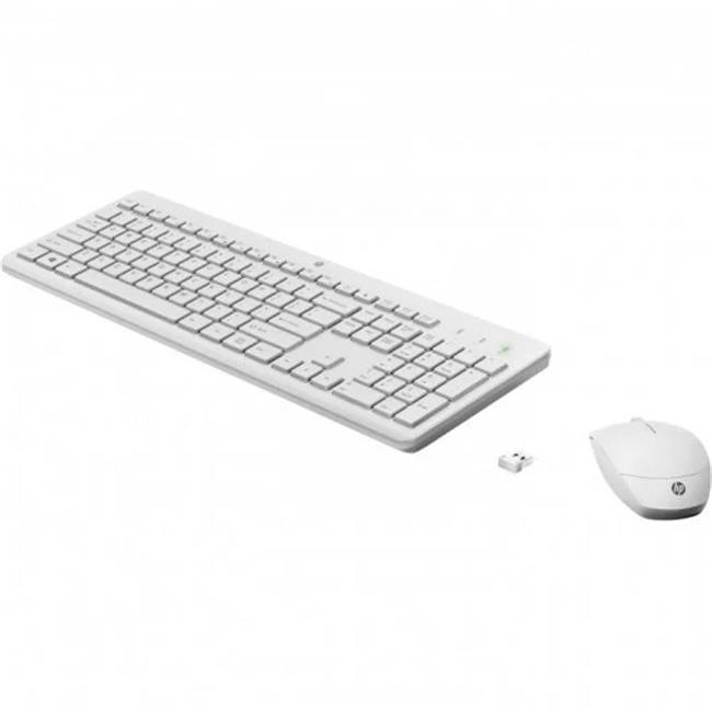 KIT TECLADO + RATO WIRELESS HP 230 BRANCO