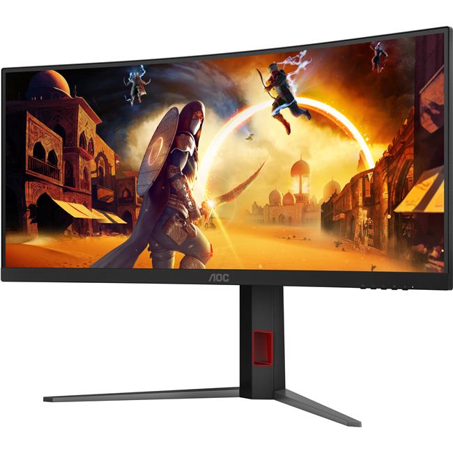 MONITOR TFT 34  AOC CU34G4 CURVO WQHD 3440X1440 180HZ HDR10 FAST VA 1MS PRETO