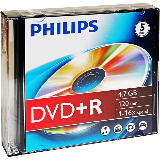 DVD+R 4.7GB 16X PHILIPS SLIM