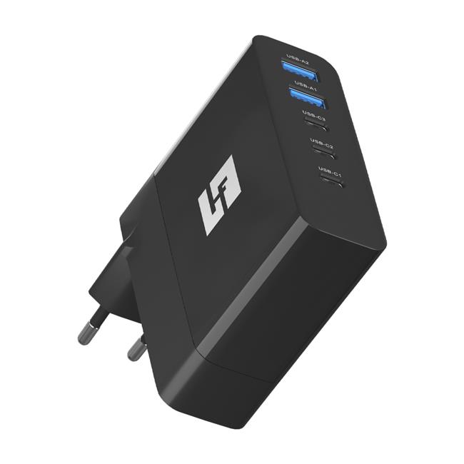 CARREGADOR USB 140W HALFMMAN (2 USB A (30W)+ 3 USB C (140W))