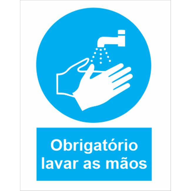 SINAL OBRIG. LAVAR MAOS 15X20 (AUTOCOLANTE)