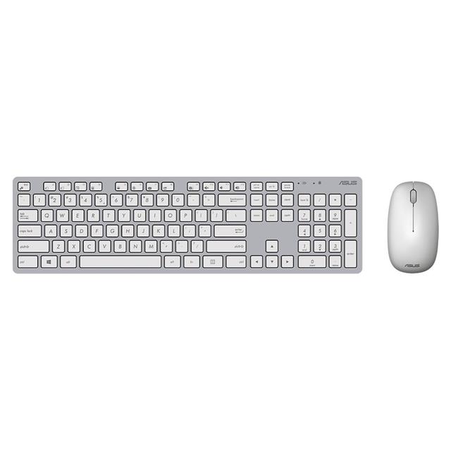 KIT TECLADO + RATO WIRELESS ASUS (TECL ESP) W5000 BRANCO (+ KIT AUTO. TECLAS PT)