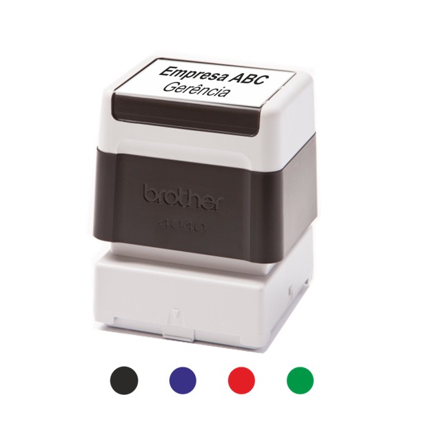 CARIMBO PRETO PR-1438B (TAMANHO: 14X38MM)