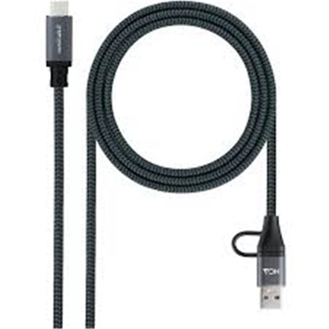 CABO USBC-USBC+USBA 2M PRETO