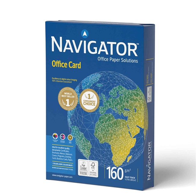 PAPEL RESMA A4 160G NAVIGATOR 250FLS