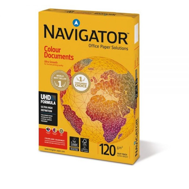 PAPEL RESMA A4 120G NAVIGATOR 250FLS