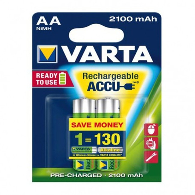 PILHA RECARREGAVEL AA 2100MHA PK2
