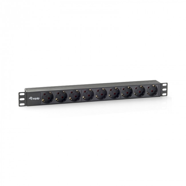 TOMADA 9 FICHAS EQUIP CEE7/4 W. SWITCH 1.8M 19  BASTIDOR