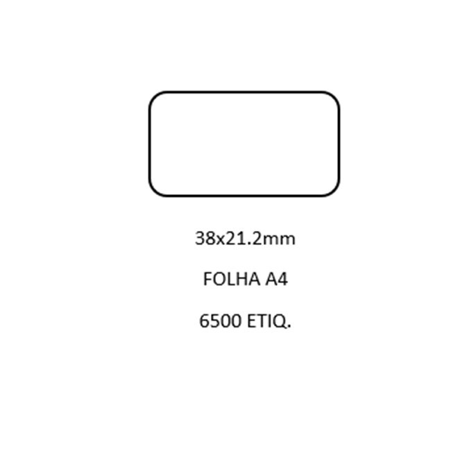 ETIQ. A4 38X21.2 CX 100 / 6.500 ETIQ