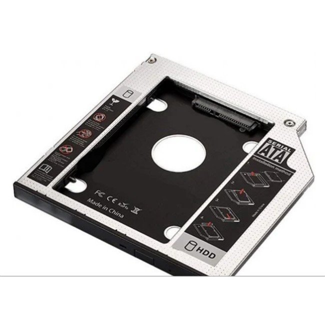ADAPTADOR 2.5 HDD/SSD (BAIA DVDRW) SATA 9/12.5MM ODD