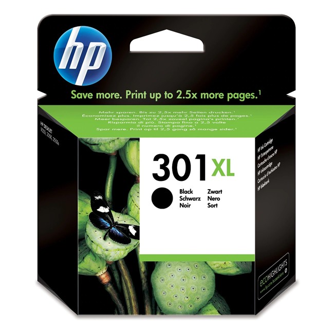TINT HP 301XL PRETO (480)