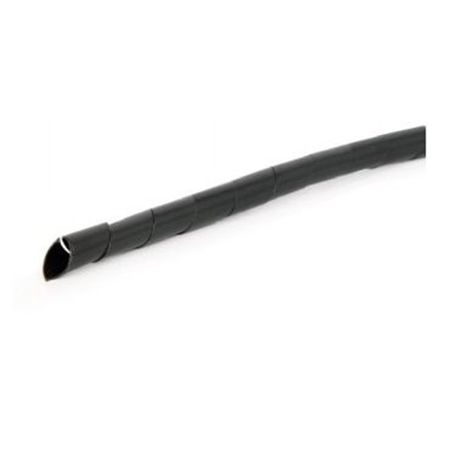 ORGANIZADOR CABOS ESPIRAL 12MM C/ 10M PRETO