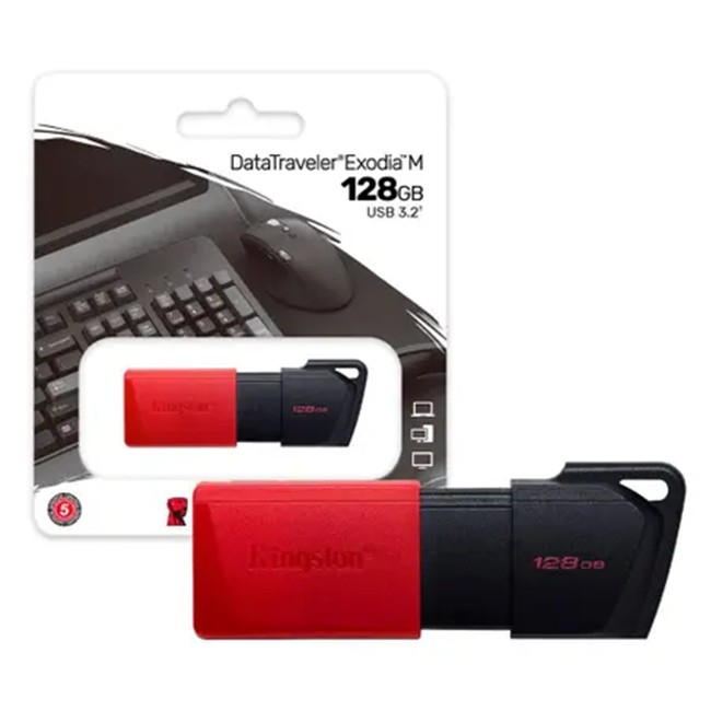 PEN 128GB USB KINGSTON EXODIA MEMORIA - DTXM/128GB