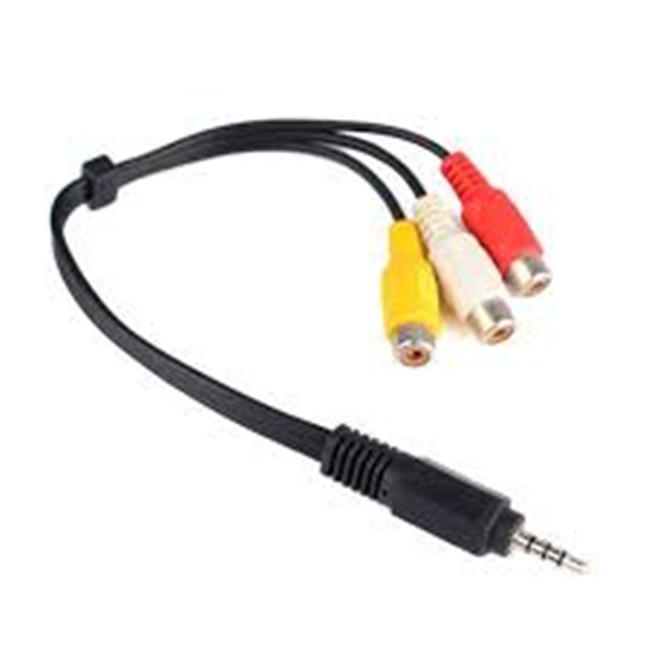 CABO AUDIO JACK 3.5 M / 3XRCA F