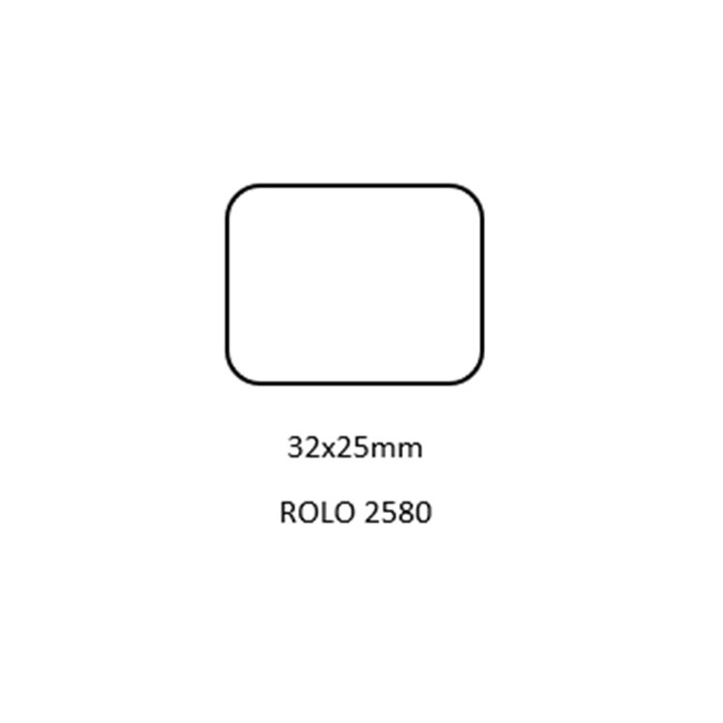 ETIQ. ROLO 32X25MM ROLO 2000T 2580UN (31.8X25.4)ZEBRA
