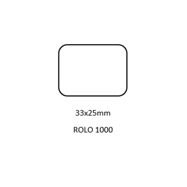 ETIQ. ROLO 33X25 MEIO BRILHO R1000