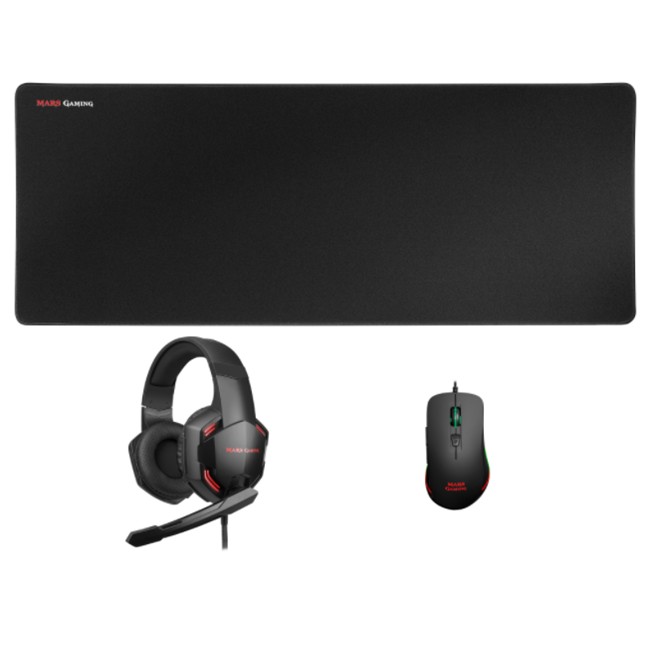 KIT RATO 9800DPI RGB + TAPETE XL + HEADSET 7.1 - MCPPRO