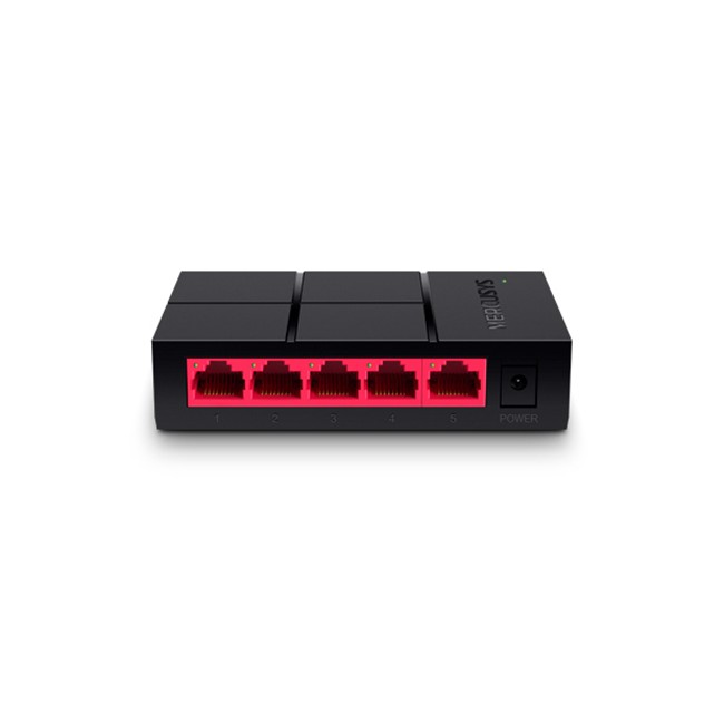 SWITCH 5 PORTAS 10/100/1000 MERCURY PLASTIC CASE GIGABIT
