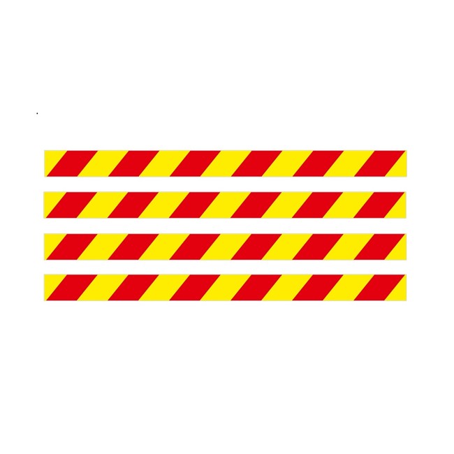SINAL DISTANCIA SOCIAL TIRAS ZEBRA SEM TEXTO 4UN 70X5 (AUTOCOLANTE).