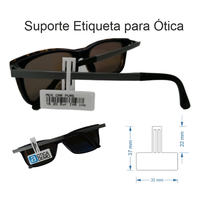 SUPORTE ETIQUETA BRANCO OPTICA - PORTA PRECOS (MILHEIRO)