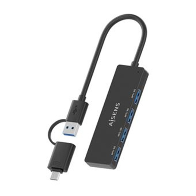 HUB USB AISENS USB-A/C 3.1 4XUSB